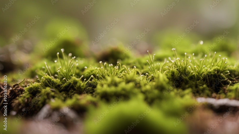 moss on the grass moss on the grass