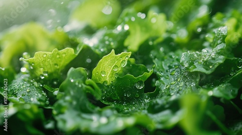 Delicious Green Salad Close Up 