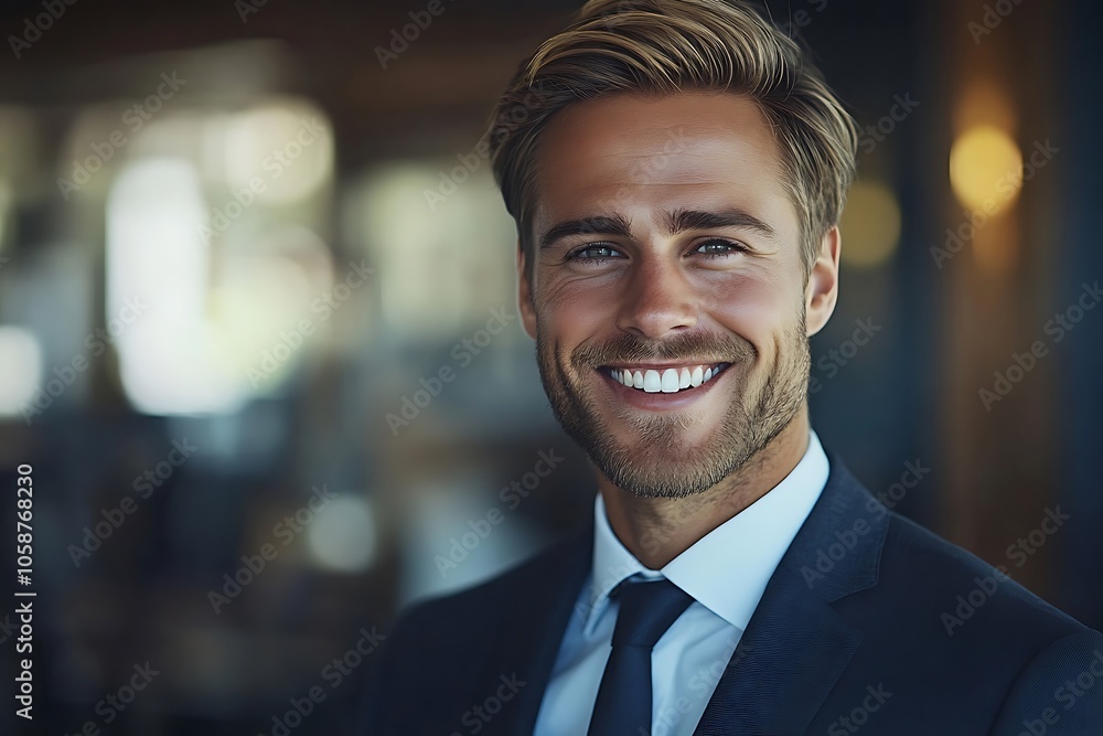 Happy Businessman Portrait - Professional and Approachable Happy Businessman Portrait - Professional and Approachable