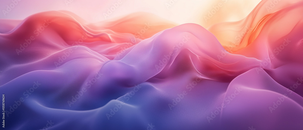 Fototapeta premium Fond d'écran panoramique incurvé avec design artistique et couleurs vibrantes