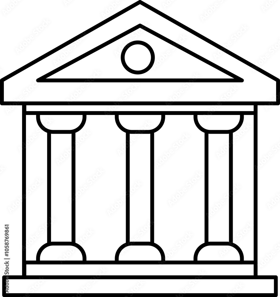 Buildings line icon set. Bank, library, school, courthouse, hospital, university, church, temple, office building, hotel, store, warehouse, farm, factory. Architecture concept. Office, city, real esta Buildings line icon set. Bank, library, school, courthouse, hospital, university, church, temple, office building, hotel, store, warehouse, farm, factory. Architecture concept. Office, city, real esta