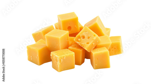 Cheese blocks, transparent background PNG