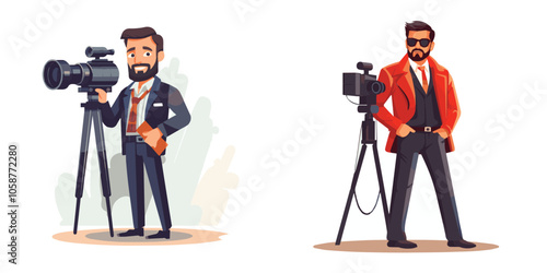 Adobe Ivideo, cinema, film, movie, illustration, vector, entertainment, cinematography, equipment, media, production, design, camera, filmmaking, isolated, multimedia, industry, iconllustrator Artwork