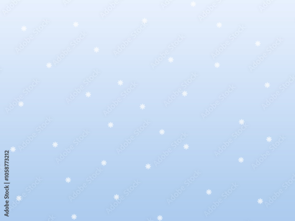 Template petits flocon de neige sur dégradé de bleu Template petits flocon de neige sur dégradé de bleu