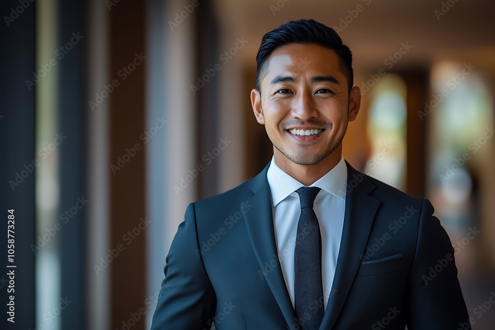 Portrait of a Successful and Optimistic Businessman in a Suit Portrait of a Successful and Optimistic Businessman in a Suit
