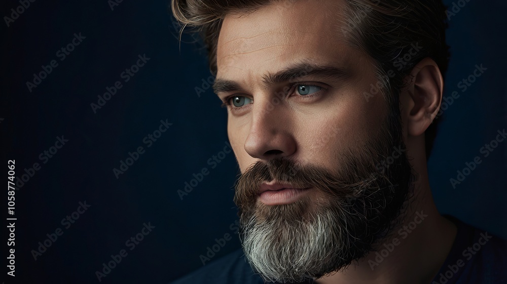 Obraz premium Male model , fashion model , male portrait , standing portrait , male advertisement photo