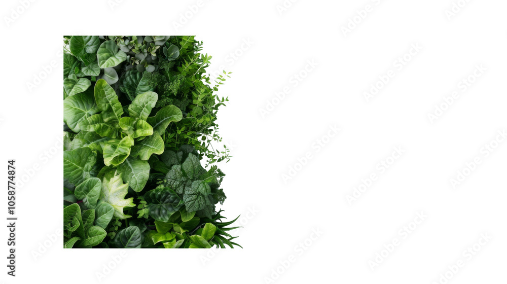 Obraz premium Green plants, Transparent background, PNG