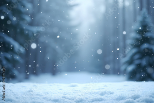 Wallpaper Mural background with falling snow Torontodigital.ca