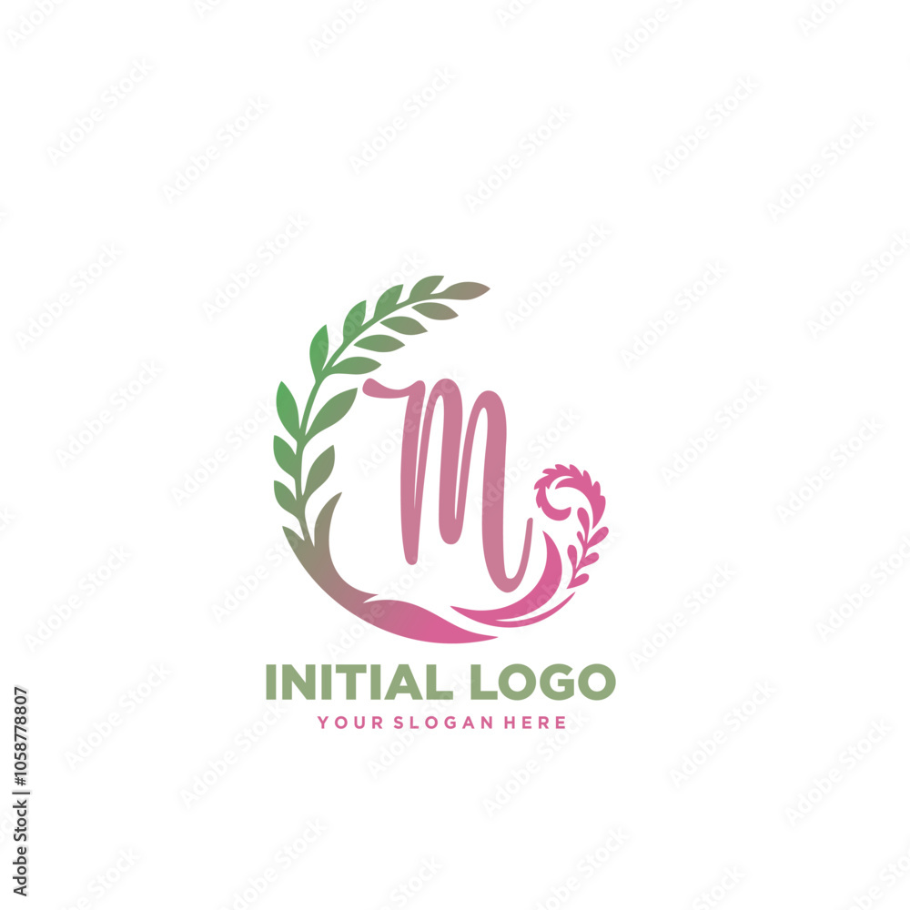 Fototapeta premium initial logo M