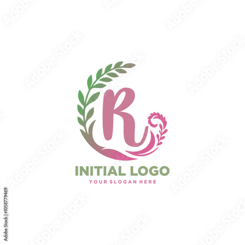 initial logo R