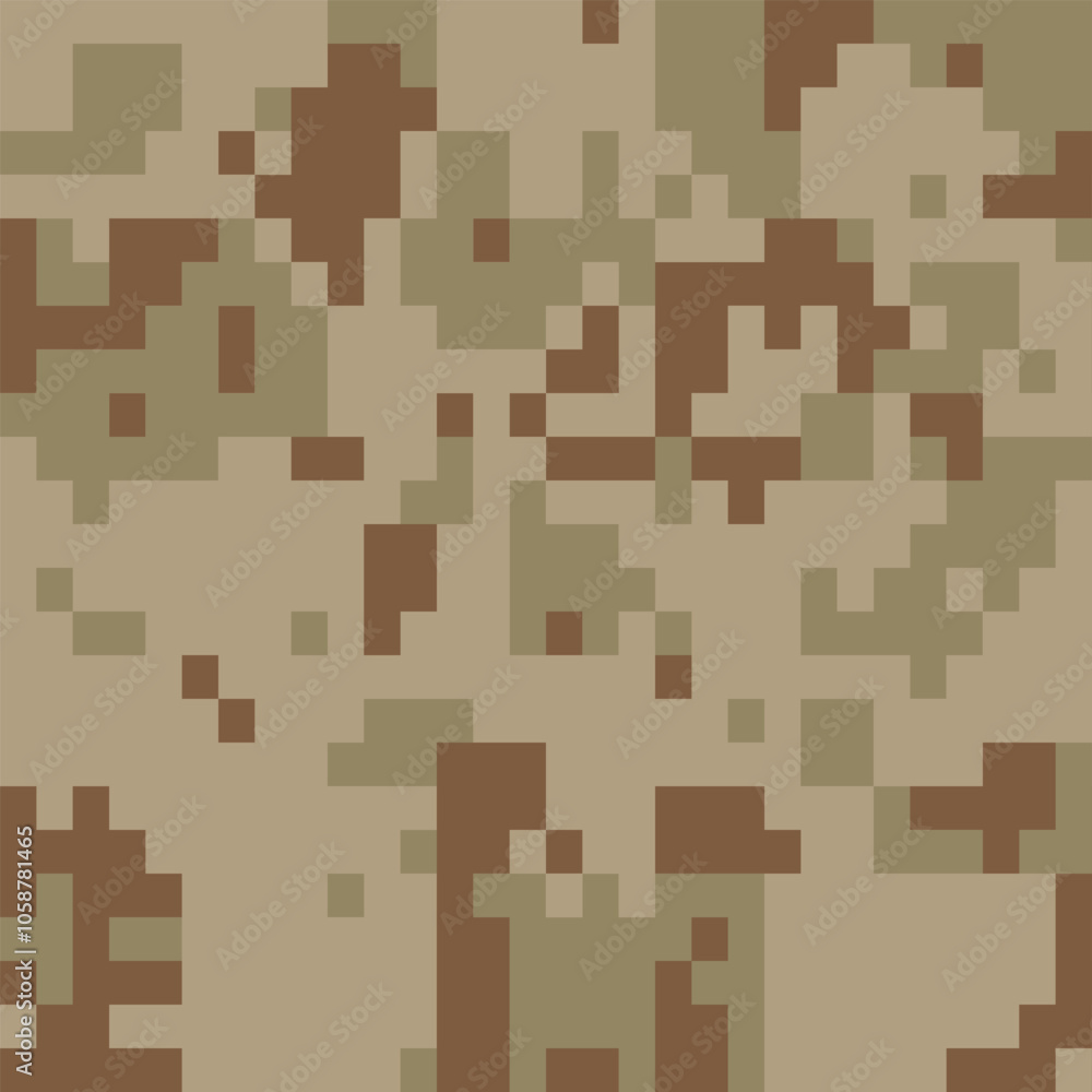 Fototapeta premium Army Camouflage Background, Classic Seamless Pattern, Military Camouflage Pants
