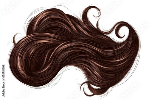 A Captivating Portrait of Luxurious Hair Showcasing Flow and Texture in a Radiant Display of Natural Beauty and Elegance