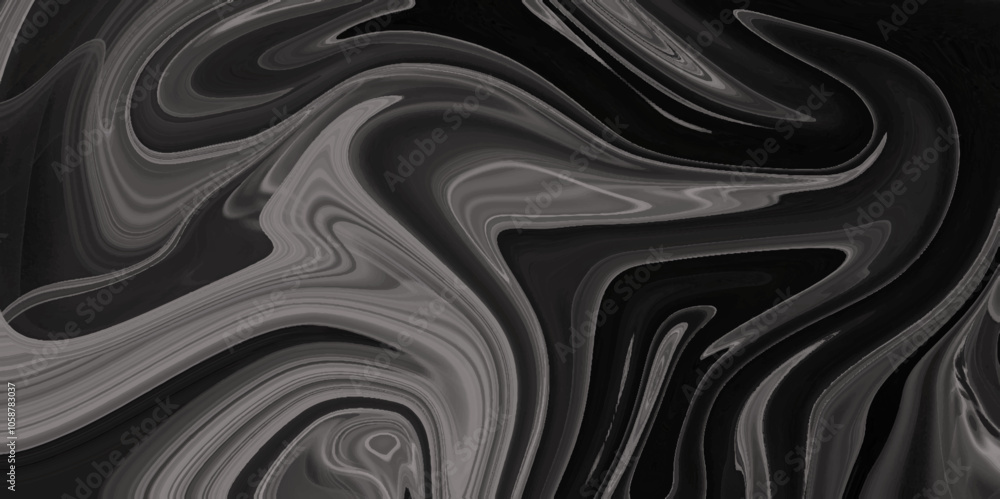 The texture of black and white marble pattern modern style Liquid background. gray marble pattern texture natural background. Paper with soft waves and white fabric liquid metallic art paint texture. The texture of black and white marble pattern modern style Liquid background. gray marble pattern texture natural background. Paper with soft waves and white fabric liquid metallic art paint texture.