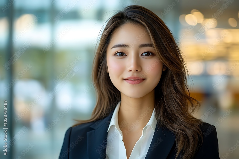 Professional Woman in Navy Blue Suit Portrait Professional Woman in Navy Blue Suit Portrait