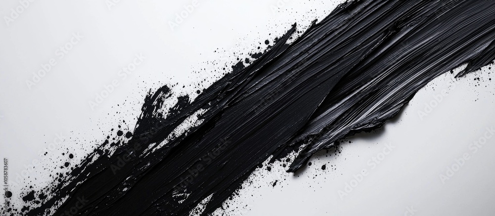 Black Color Dirty Stroke With Copy Space Black Color Dirty Stroke With Copy Space