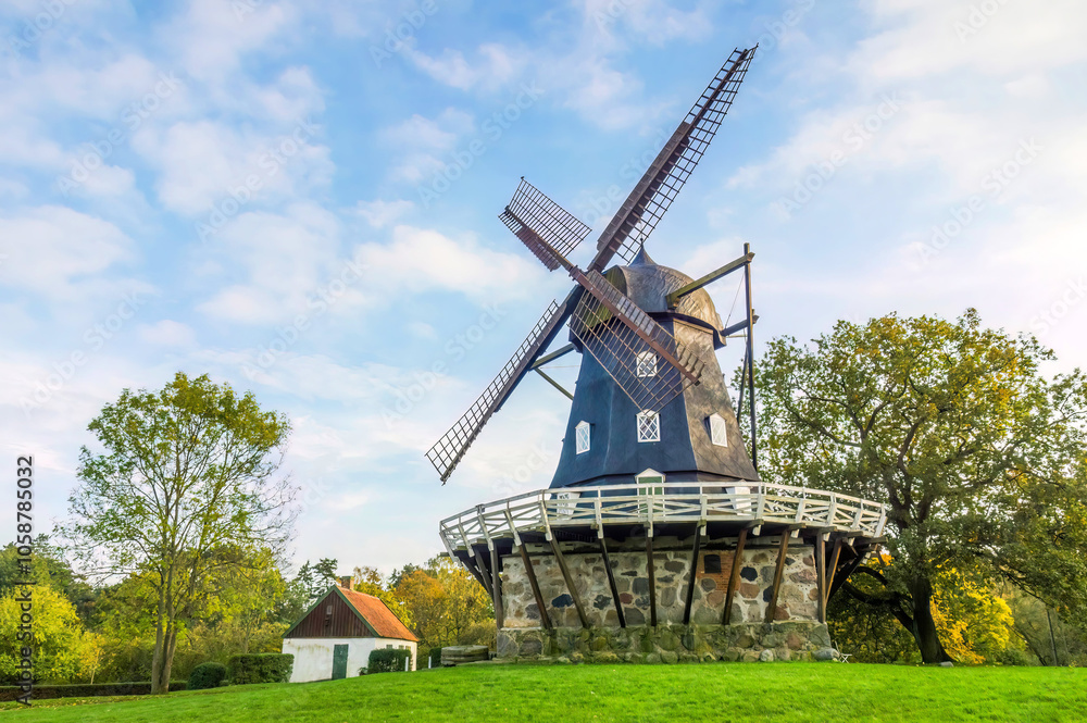 Old windmill in Malmo, Sweden Old windmill in Malmo, Sweden