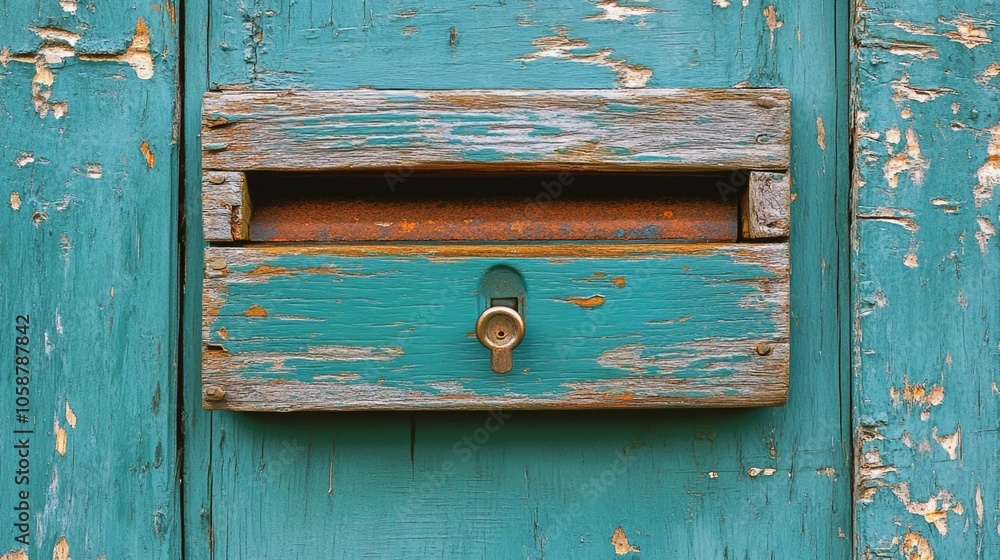 A blue wooden door with a lock, perfect for use in scenes where security and secrecy are important A blue wooden door with a lock, perfect for use in scenes where security and secrecy are important