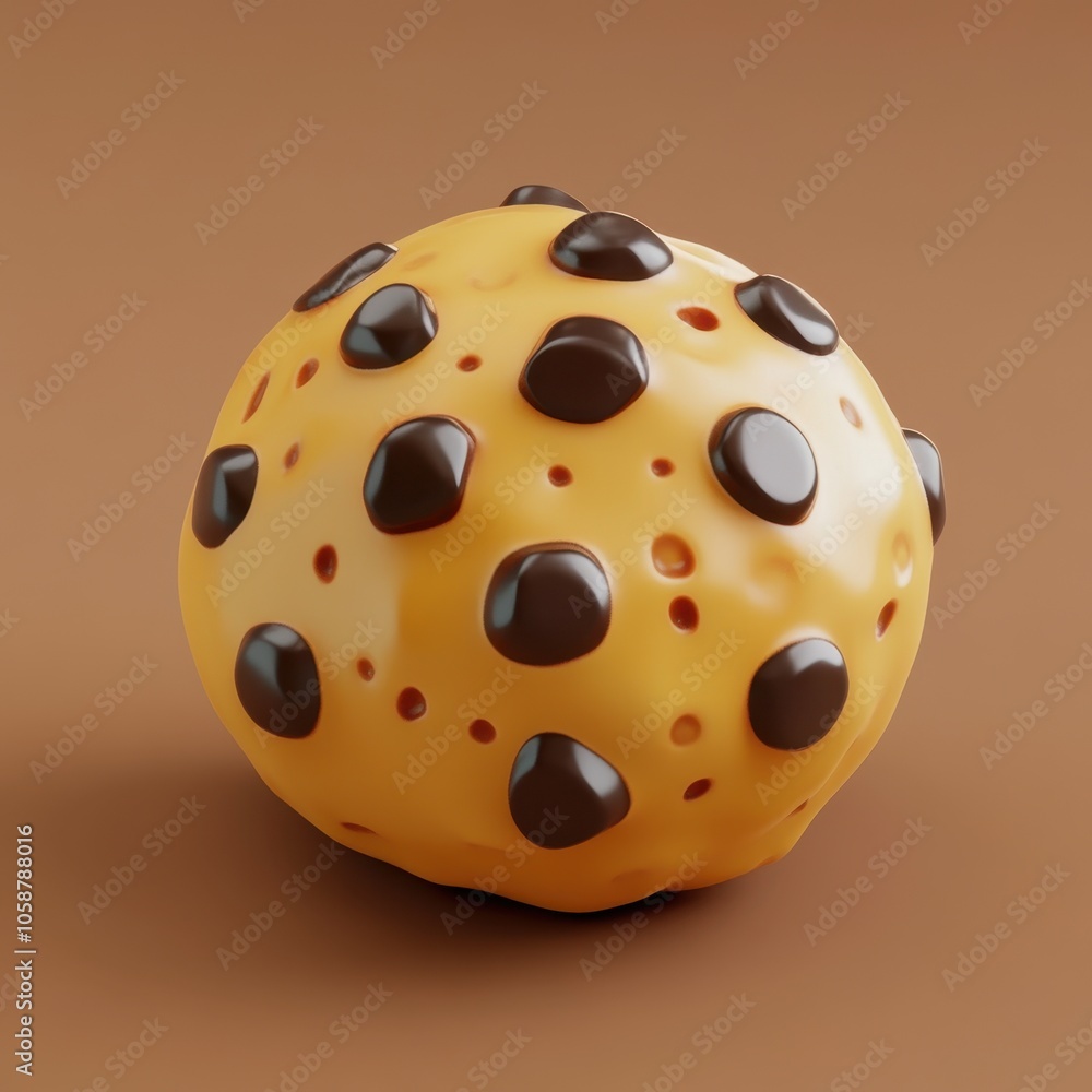 Fototapeta premium Delightful Chocolate Chip Cookie Dough Treat