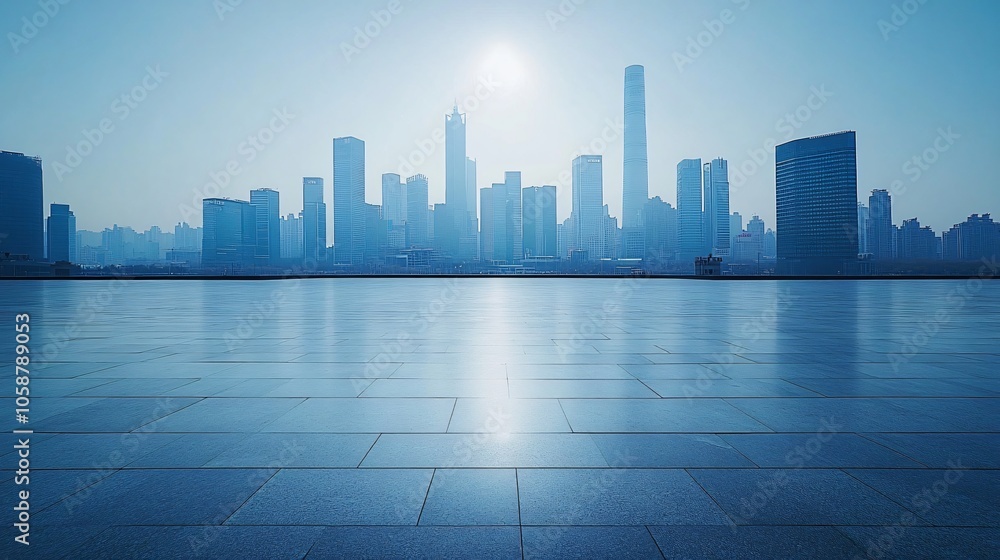 Urban Center in Manhattan and Dubai Featuring Pathways, Parking, and Road for Automotive Advertising Urban Center in Manhattan and Dubai Featuring Pathways, Parking, and Road for Automotive Advertising