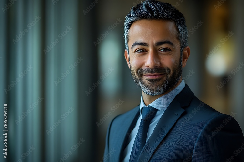 Professional Headshot Confident Businessman in Suit Smiling Professional Headshot Confident Businessman in Suit Smiling