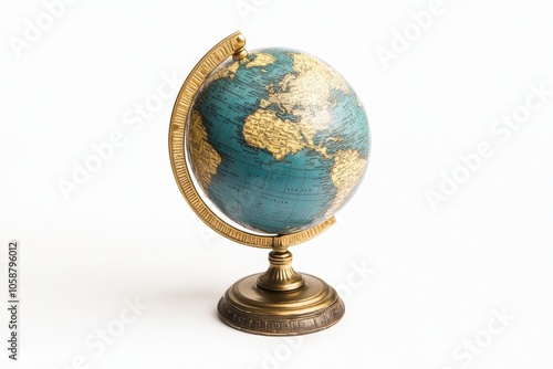 A captivating vintage globe showcasing continents and oceans, perfect for exploring geography and igniting curiosity about the world.