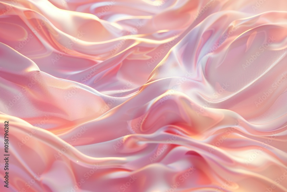 Obraz premium A close-up shot of pink fabric with intricate texture and pattern