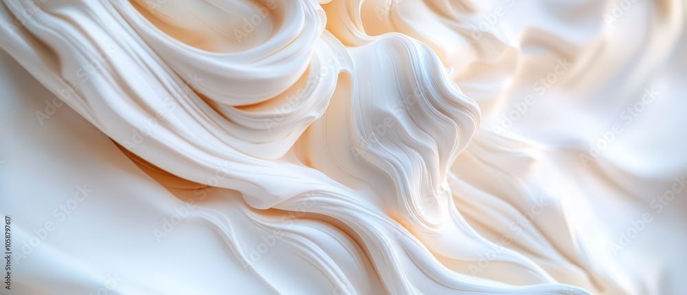 A close-up view of a white fabric with a wavy pattern at the bottom The bottom edge of the fabric also displays a wavy design A close-up view of a white fabric with a wavy pattern at the bottom The bottom edge of the fabric also displays a wavy design