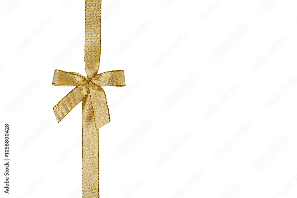 golden ribbon bow isolated on white or transparent png golden ribbon bow isolated on white or transparent png