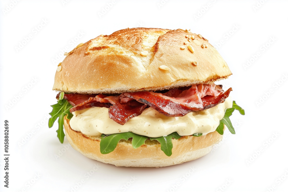 Delicious sandwich isolated on a white background Delicious sandwich isolated on a white background