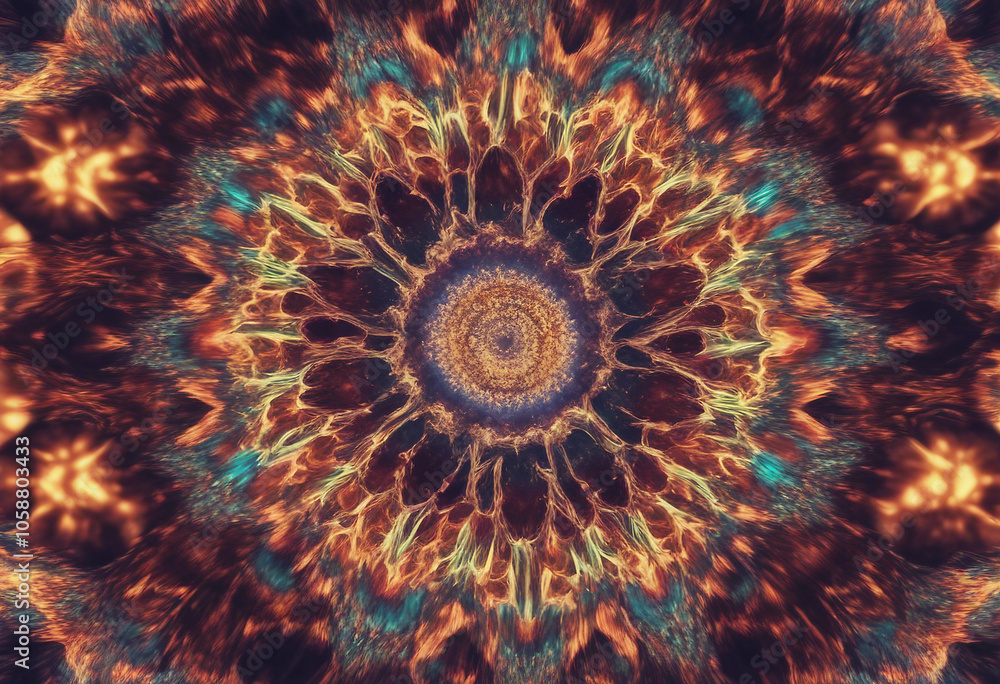 3D kaleidoscope mandala abstract background of trippy art psychedelic trance to open third eye with 3D kaleidoscope mandala abstract background of trippy art psychedelic trance to open third eye with