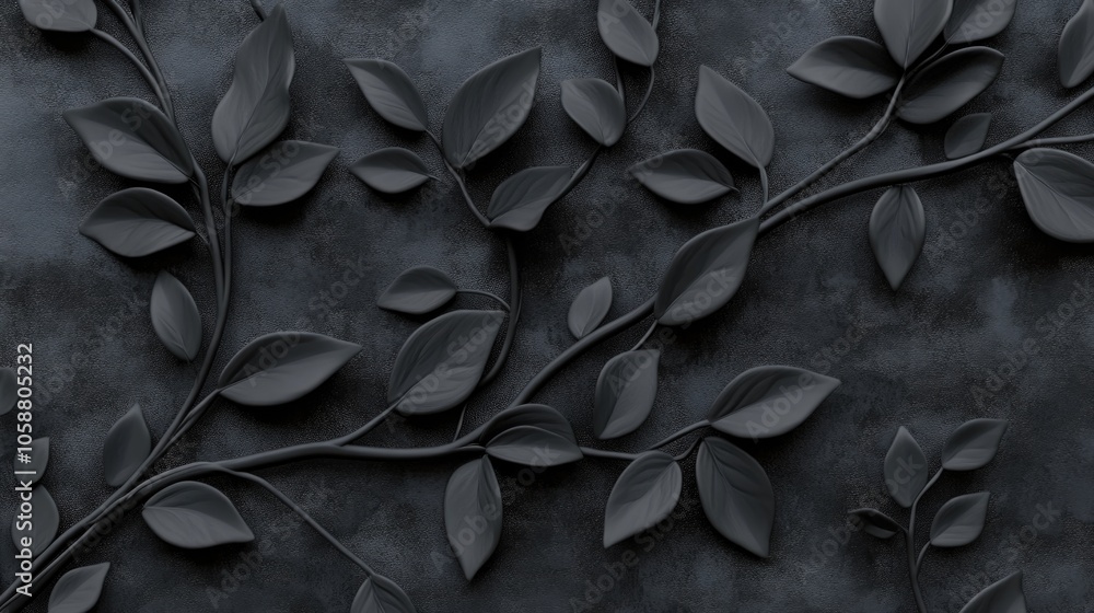 A close-up view of a plant growing on a wall, with details visible A close-up view of a plant growing on a wall, with details visible