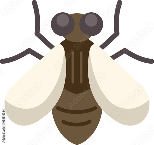 House fly spreading germs, bacteria and viruses, a common household pest found worldwide