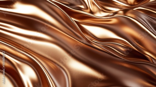 Glossy bronze surface with metallic reflections, ideal for premium and elegant product presentations.