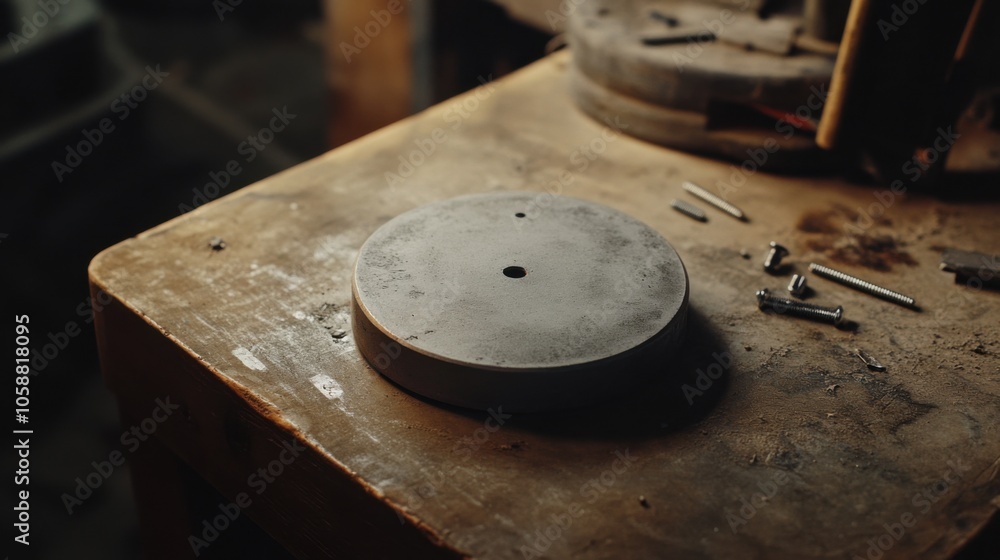 A top-down view of a wall plate resting on a table, with screws nearby. The focus is on the wall plate's design and function. A top-down view of a wall plate resting on a table, with screws nearby. The focus is on the wall plate's design and function.