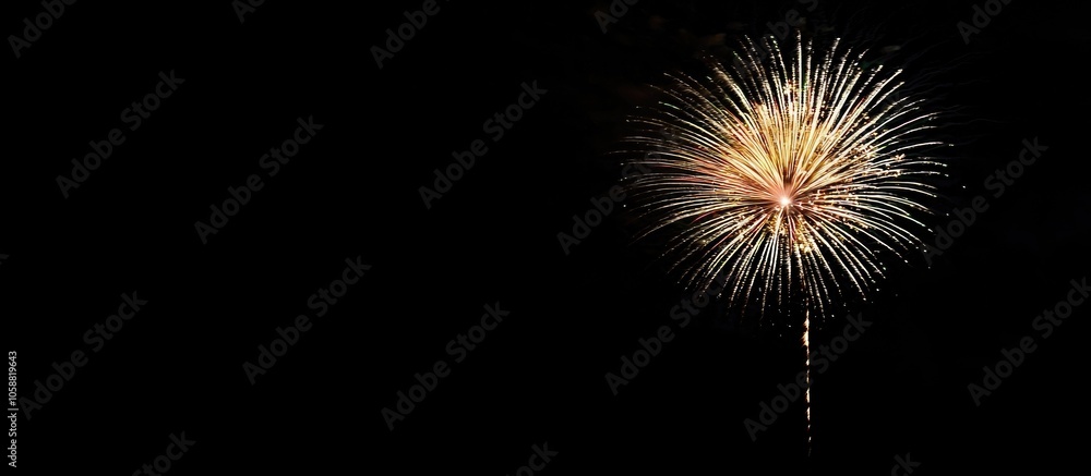 From Below Shot Of Wonderful Vivid Fireworks Exploding On Background Of Black Night Sky From Below Shot Of Wonderful Vivid Fireworks Exploding On Background Of Black Night Sky