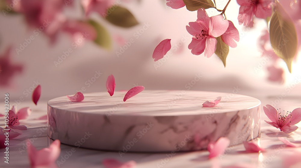 Vibrant Pink Floral Blooms Cascading on Wooden Surface with Falling Petals Soft delicate and romantic scene with lush fragrant flowers in a tranquil serene setting Botanical Vibrant Pink Floral Blooms Cascading on Wooden Surface with Falling Petals Soft delicate and romantic scene with lush fragrant flowers in a tranquil serene setting Botanical
