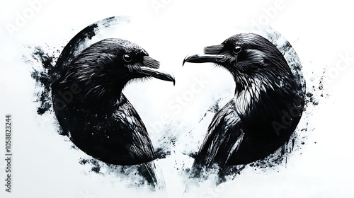 Hugin and Munin photo