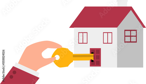 Real estate property investment illustration 