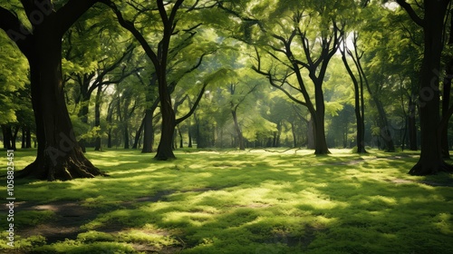 dappled tree grass