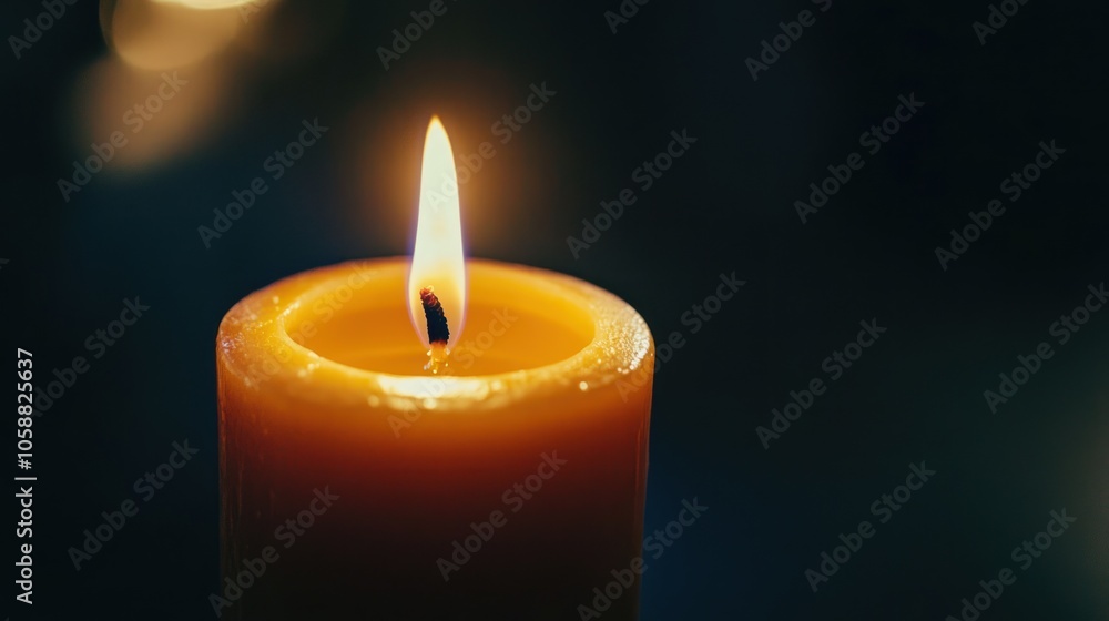 A Single Candle Flame A Single Candle Flame
