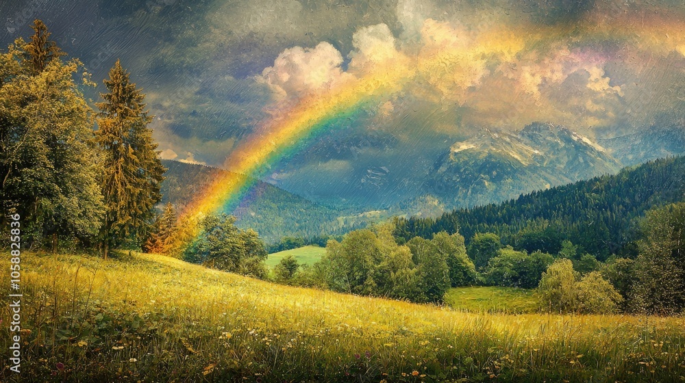 The Rainbow In The Green Meadow The Rainbow In The Green Meadow