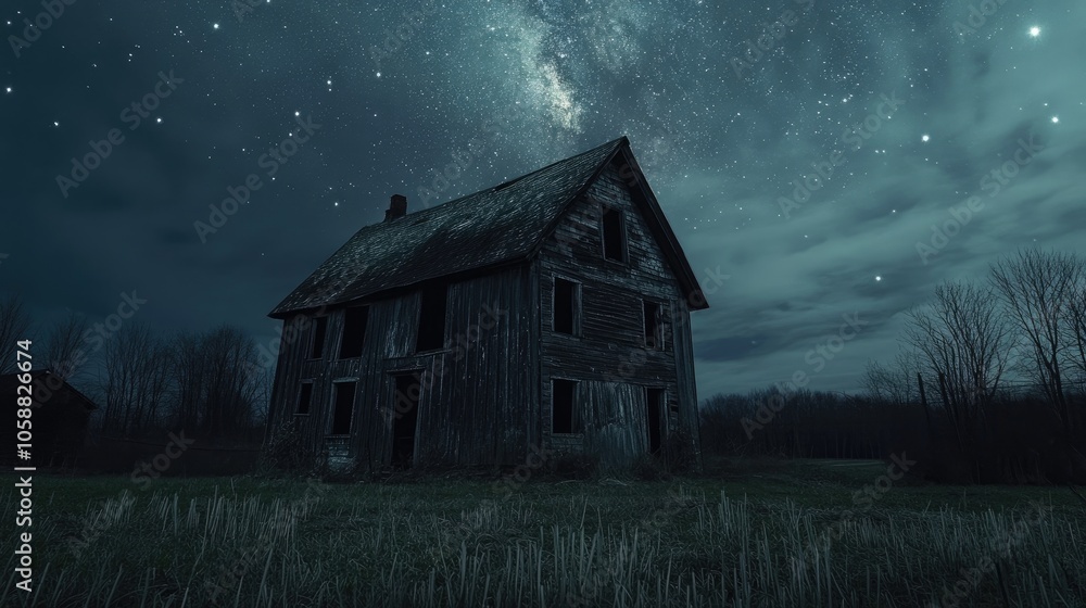 Haunting Farmstead Beneath the Stars Nature s Takeover of Forgotten History Haunting Farmstead Beneath the Stars Nature s Takeover of Forgotten History
