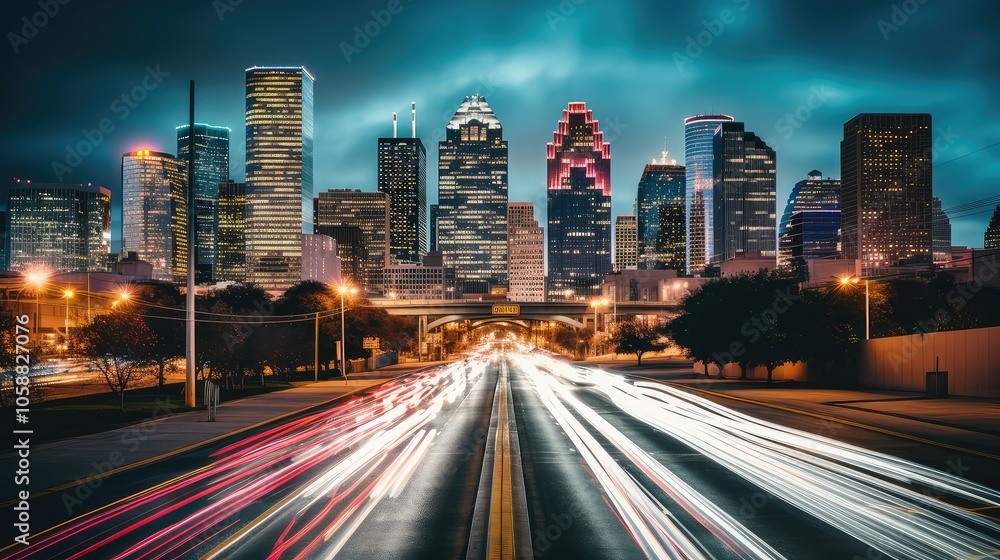 Fototapeta premium trucks texas road