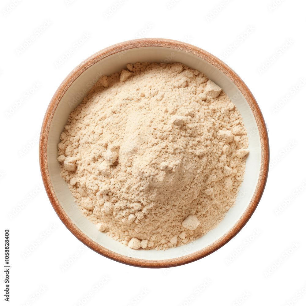 eige powder in a bowl isolated on transparent background eige powder in a bowl isolated on transparent background