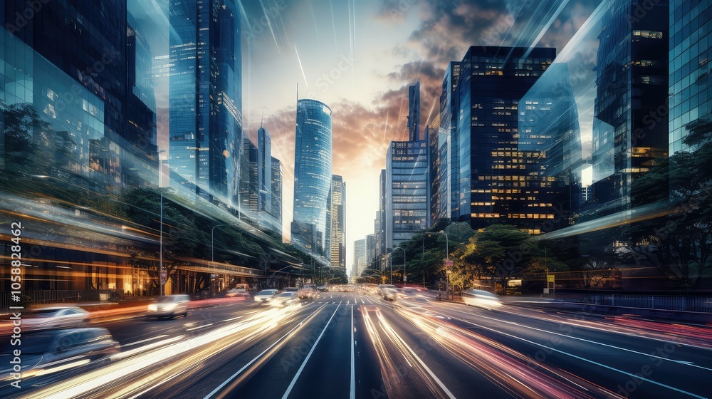 Fototapeta premium infrastructure road growth