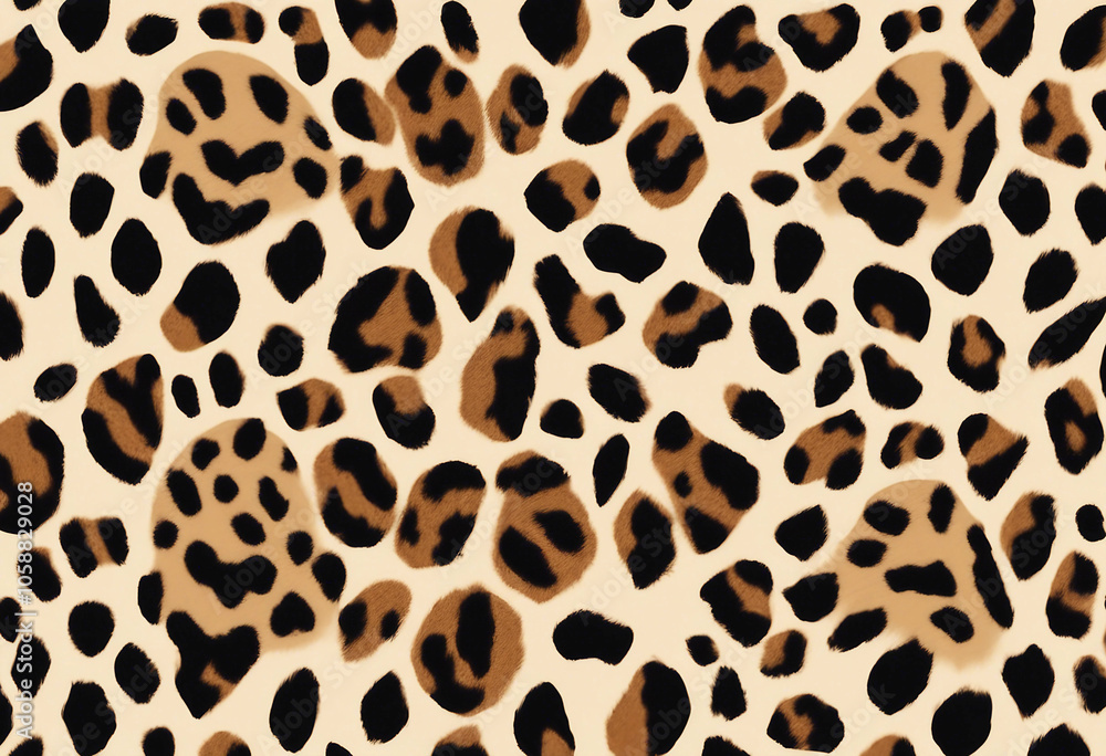 Leopard Cheetah skin seamless pattern vector Stylized Spotted Leopard Skin Background for Fashion Pr Leopard Cheetah skin seamless pattern vector Stylized Spotted Leopard Skin Background for Fashion Pr