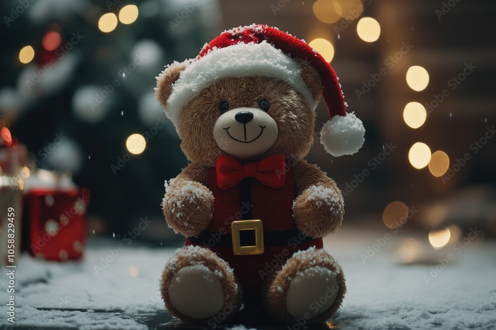 Bear as Santa Claus Bear as Santa Claus
