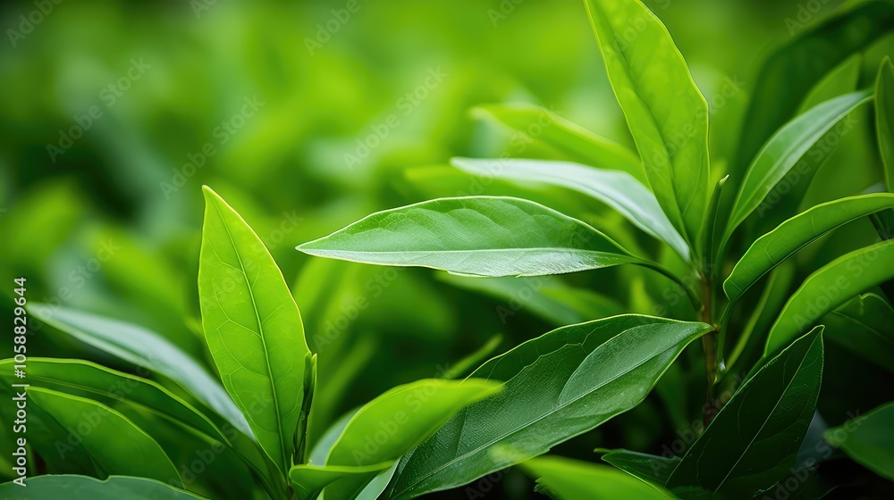 glossy matcha leaves glossy matcha leaves
