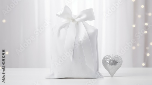 silver white gift