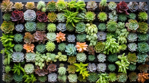 succulents living plant wall